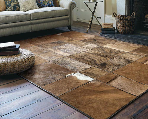 Handmade natural cowhide - natural,